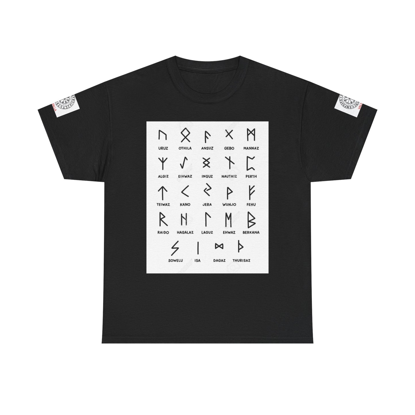 Runes Alphabet T‑Shirt — Viking / Norse Rune Chart Tee