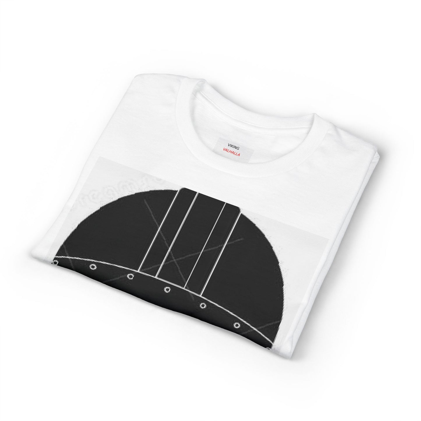 Viking Helmet Graphic T-Shirt — Norse Mask Illustration Tee