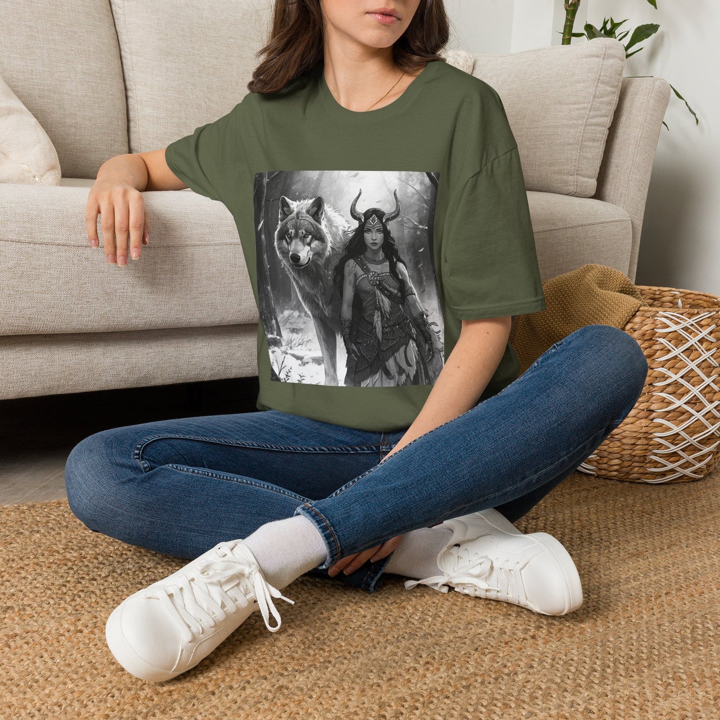 Valkyrie & Wolf Graphic T‑Shirt