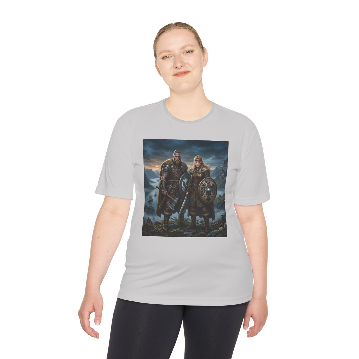 Viking Warriors Graphic Tee — Norse Shield & Axe Mythic T-Shirt