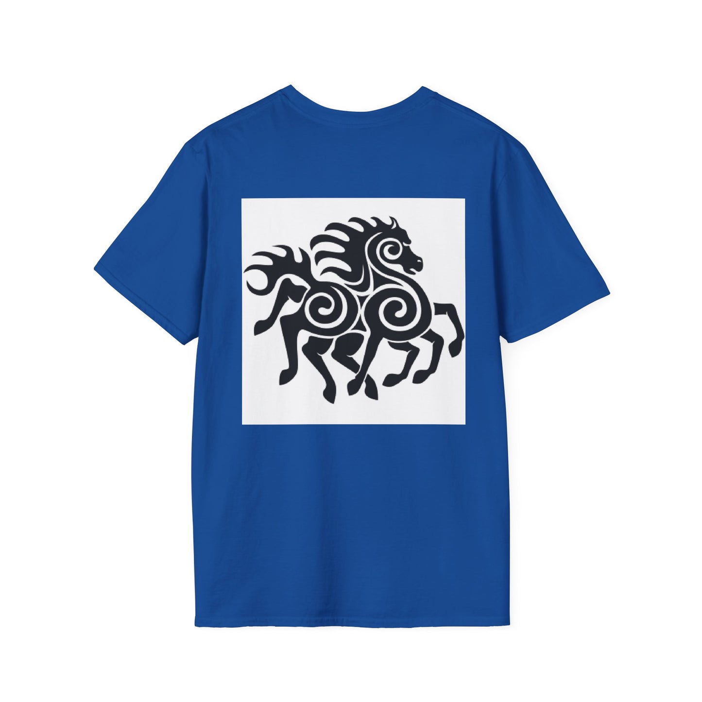 Tribal Horse Graphic T-Shirt — Celtic-Inspired Running Stallion Design