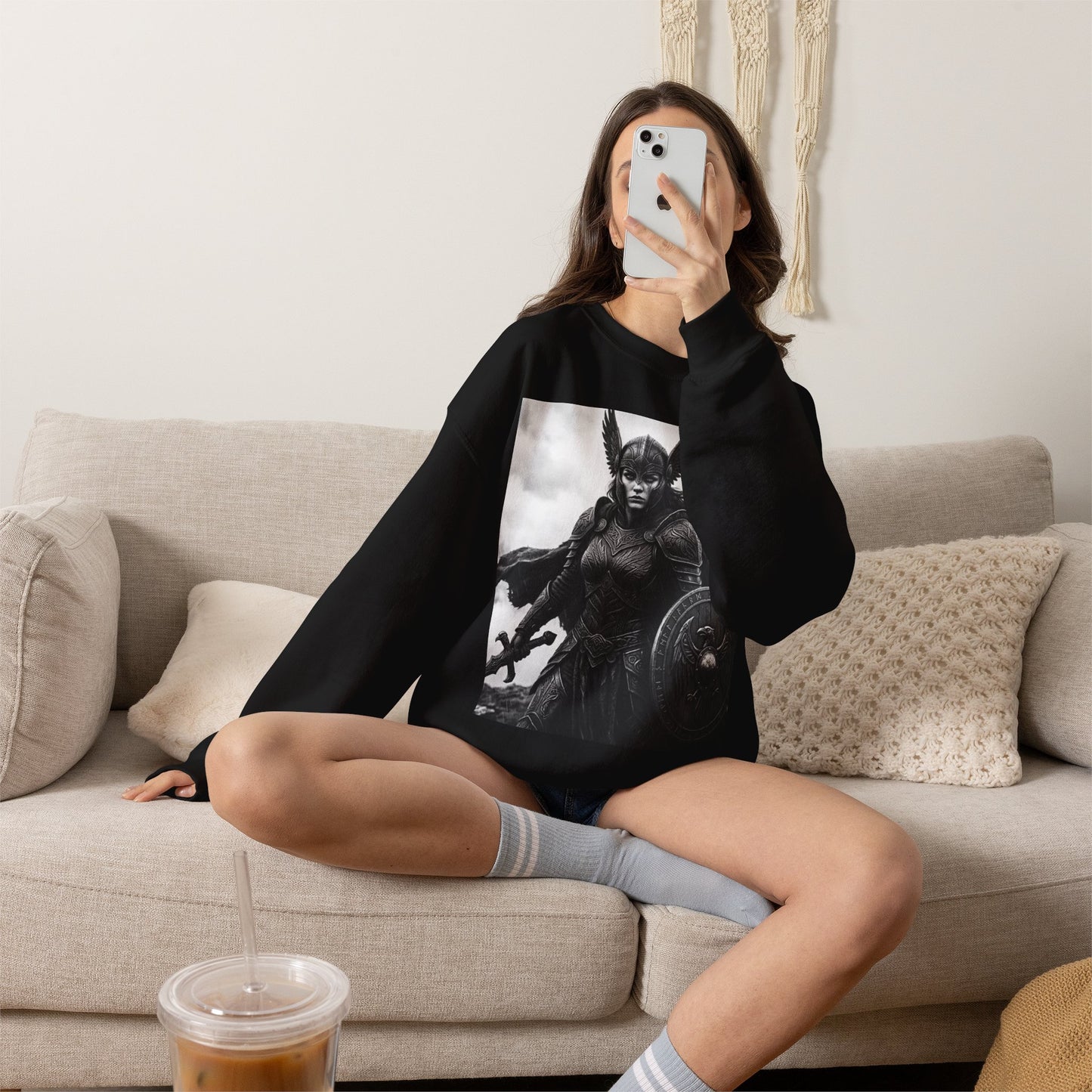 Valkyrie Warrior Crewneck Sweatshirt