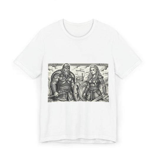 Viking Warriors Illustration T‑Shirt