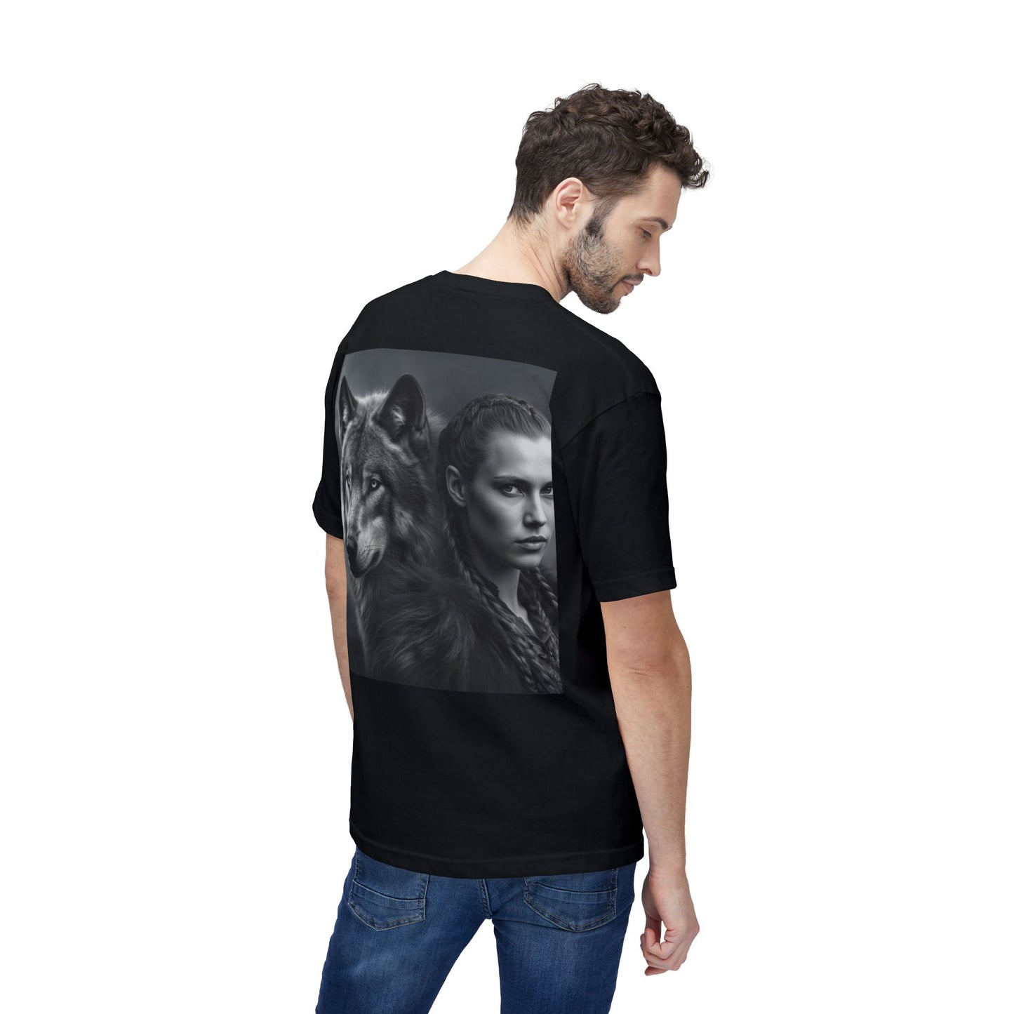 Wolf Spirit T-Shirt — Woman & Wolf Portrait Graphic Tee