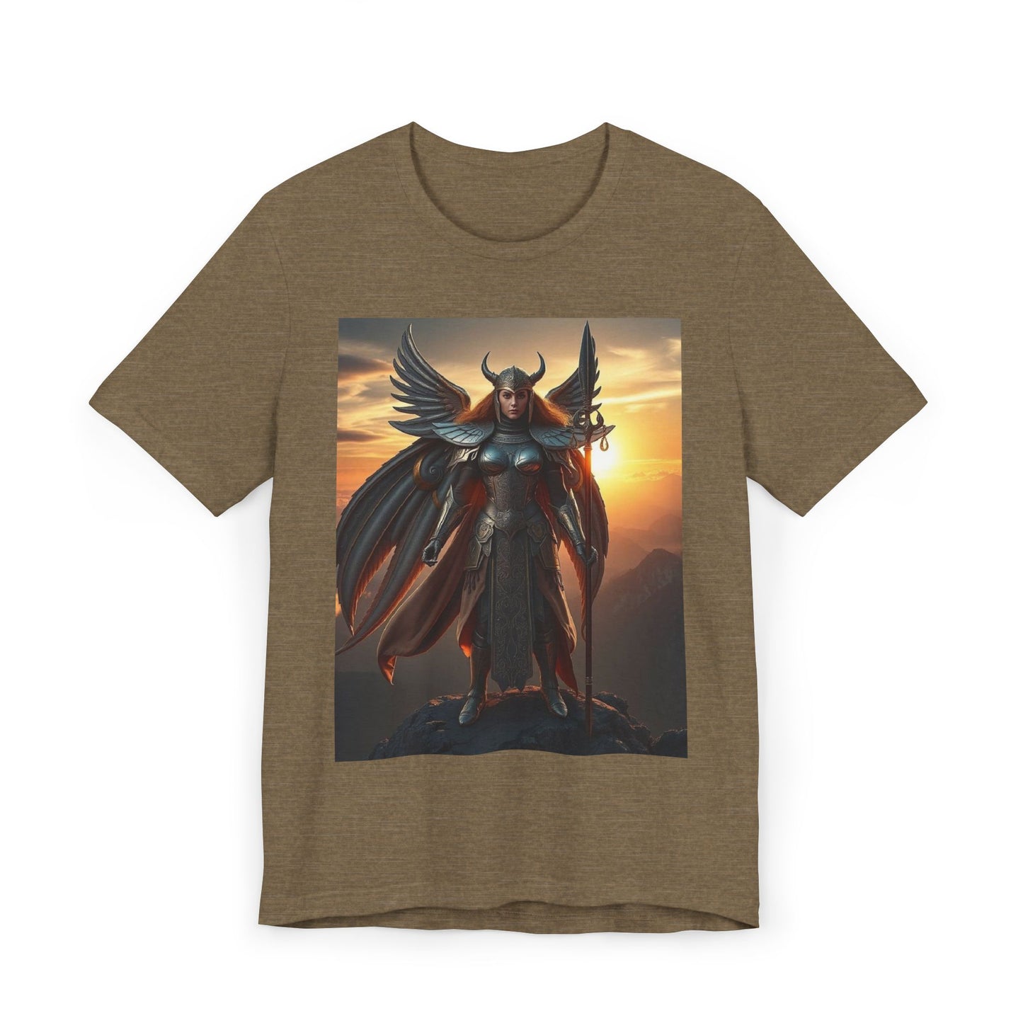 Valkyrie Warrior T-Shirt — Mythic Winged Armor Graphic Tee