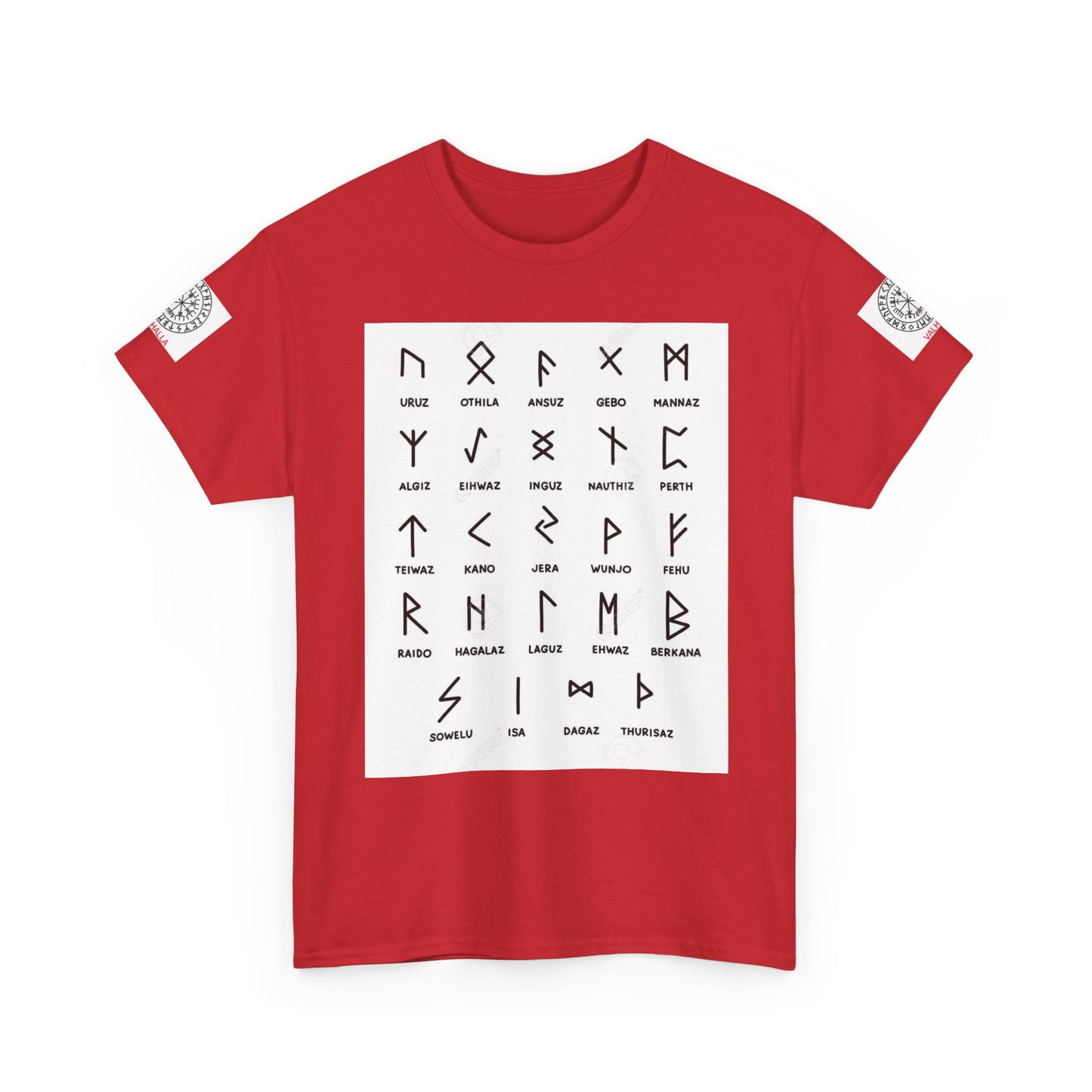Runes Alphabet T‑Shirt — Viking / Norse Rune Chart Tee
