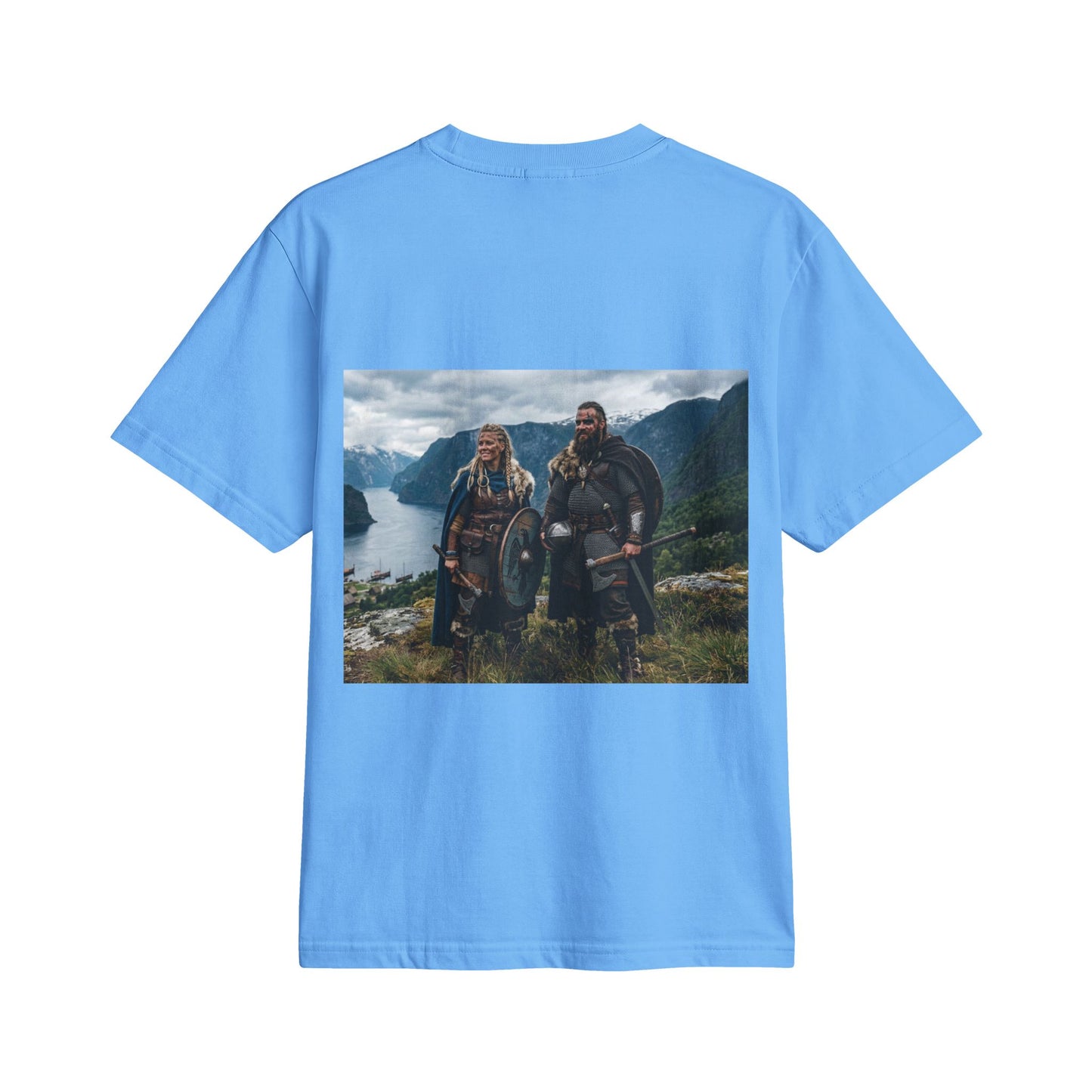 Viking Warriors Scenic Photo T‑Shirt