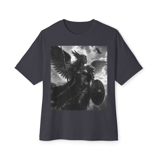 Valkyrie Warrior Tee — Nordic Myth Winged Shield Graphic Shirt