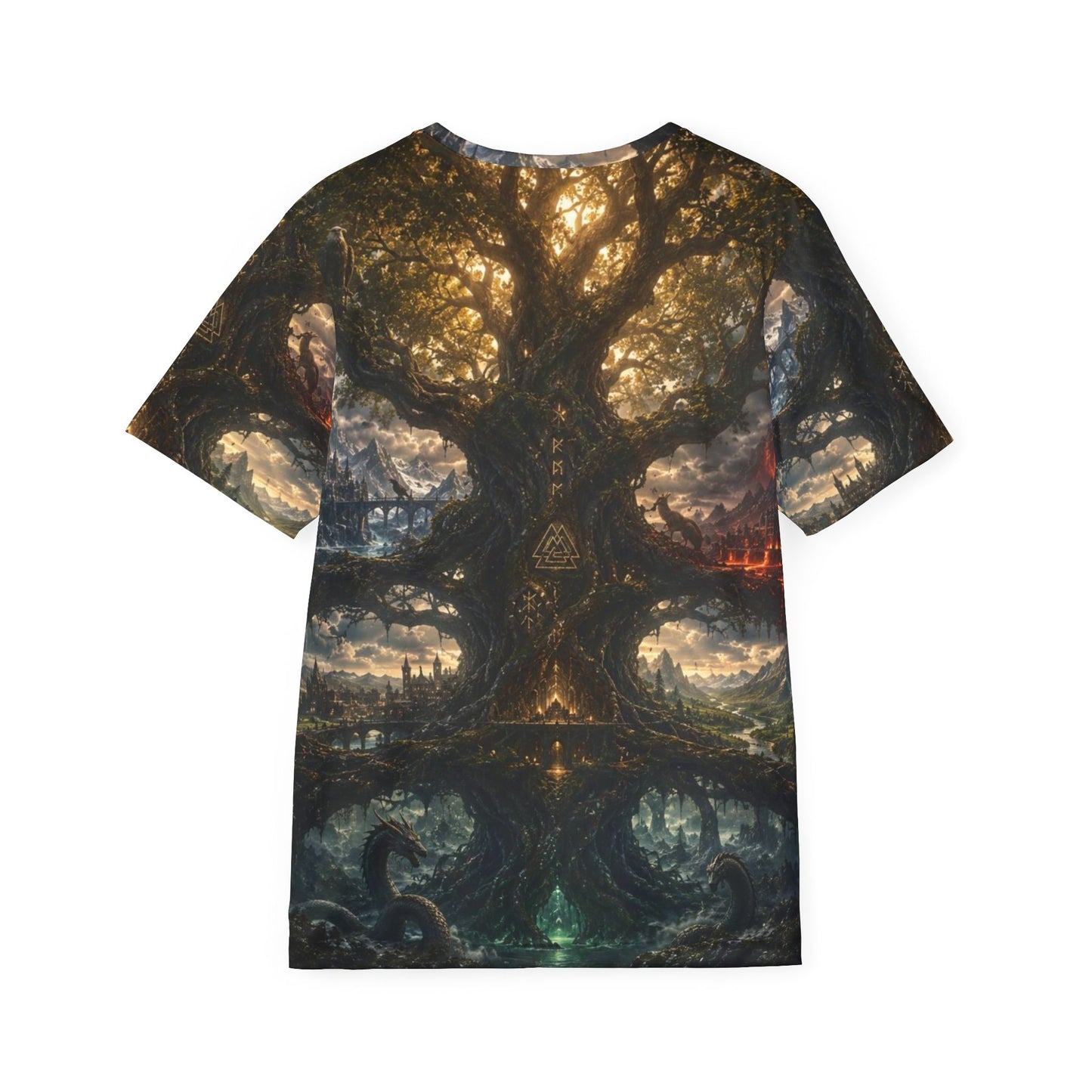 Fantasy Tree of Life Men's Jersey – Mythic Forest All-Over Print