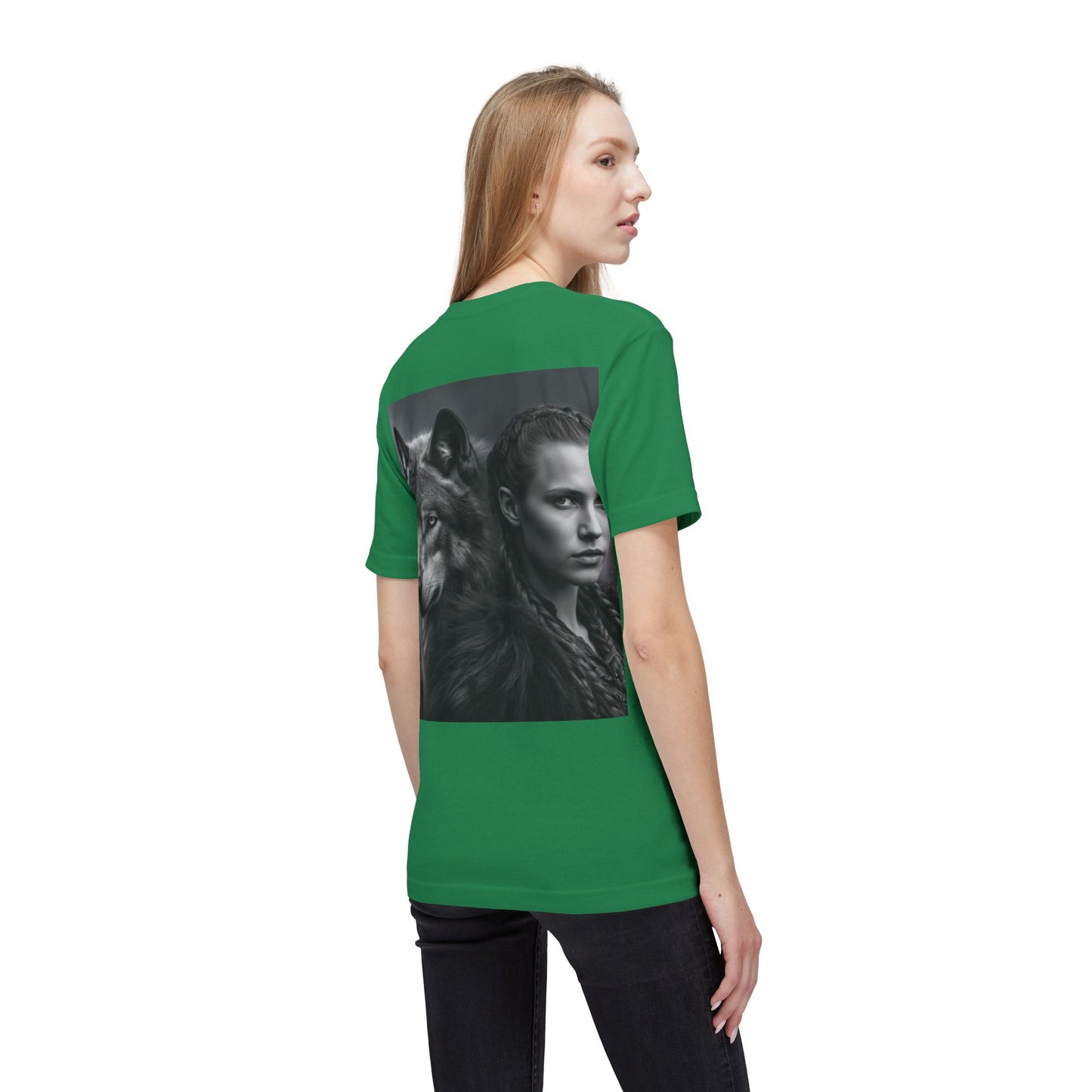 Wolf Spirit T-Shirt — Woman & Wolf Portrait Graphic Tee