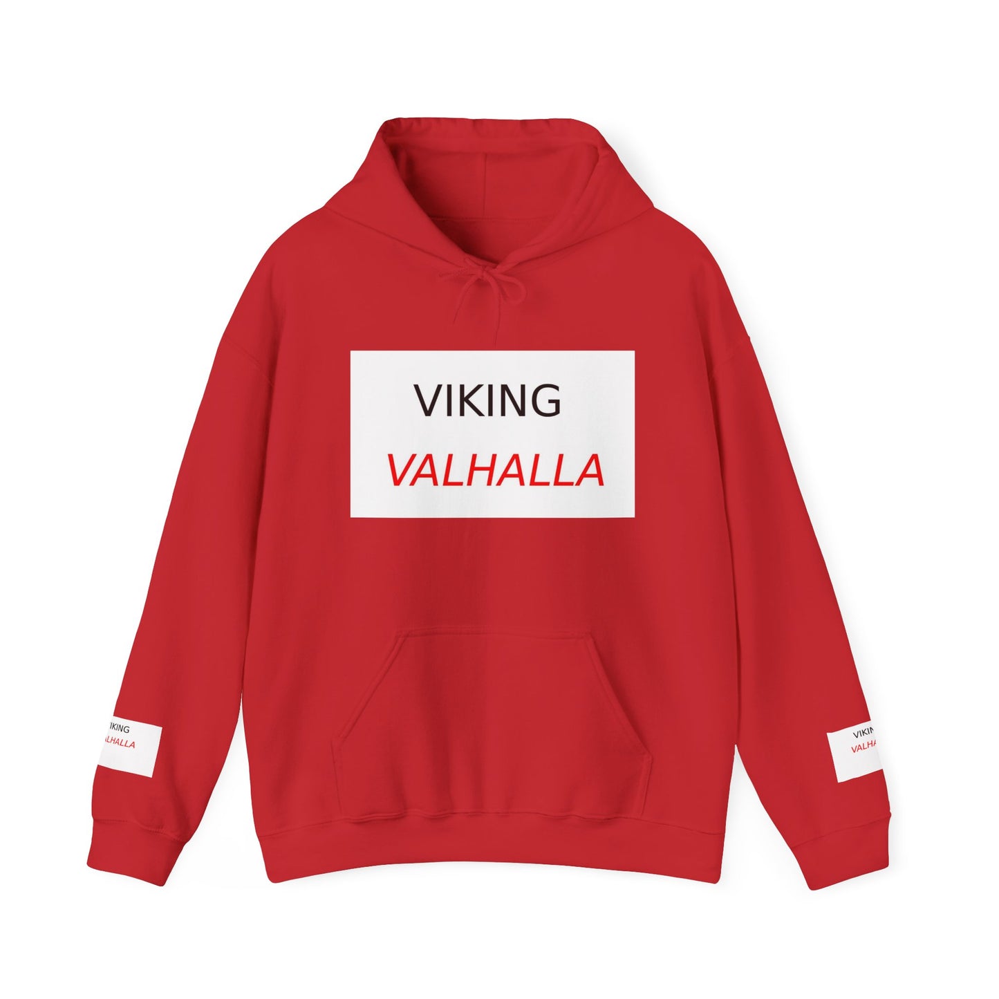 Viking Valhalla Hoodie — Norse Rune Shield Back Graphic