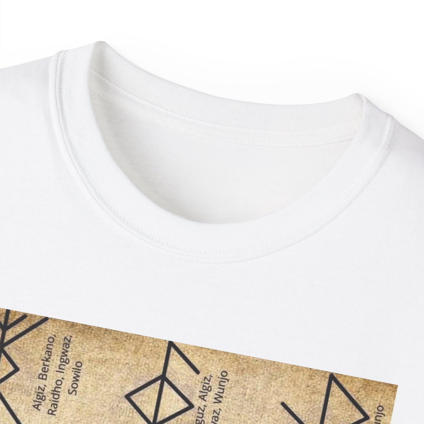 Runic Symbols T‑Shirt — Prosperity, Health & Protection Viking Rune Grid Tee