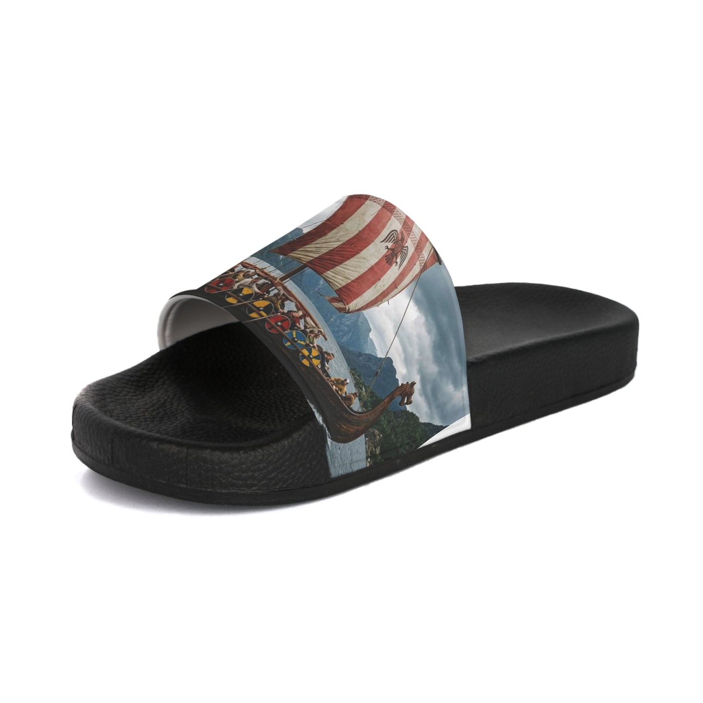 Viking Longship Slide Sandals – Women's Nautical Festival Beach Slides