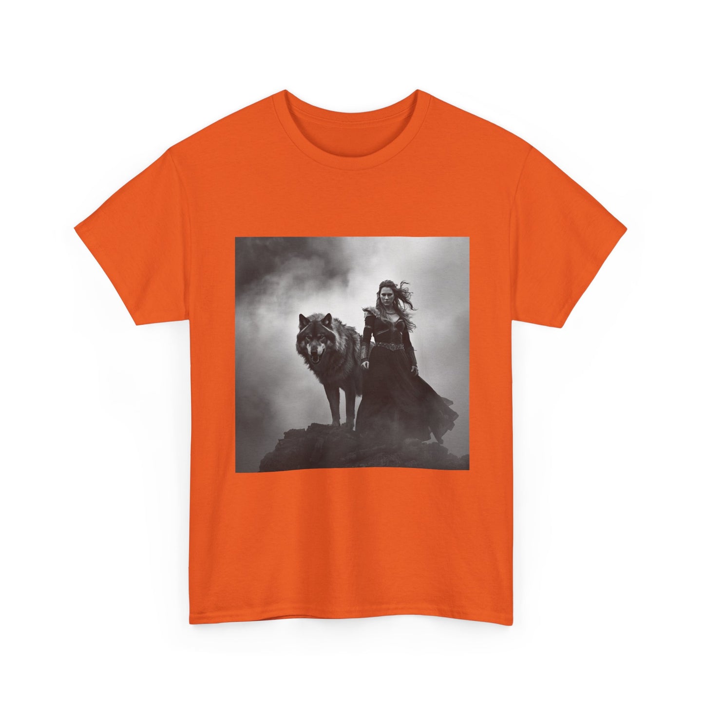 Witch & Wolf T‑Shirt — Gothic Fantasy Graphic Tee