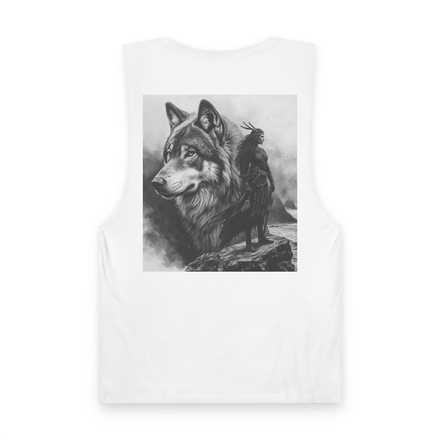 Wolf Spirit Tank Top — Native Rider Graphic Sleeveless Shirt