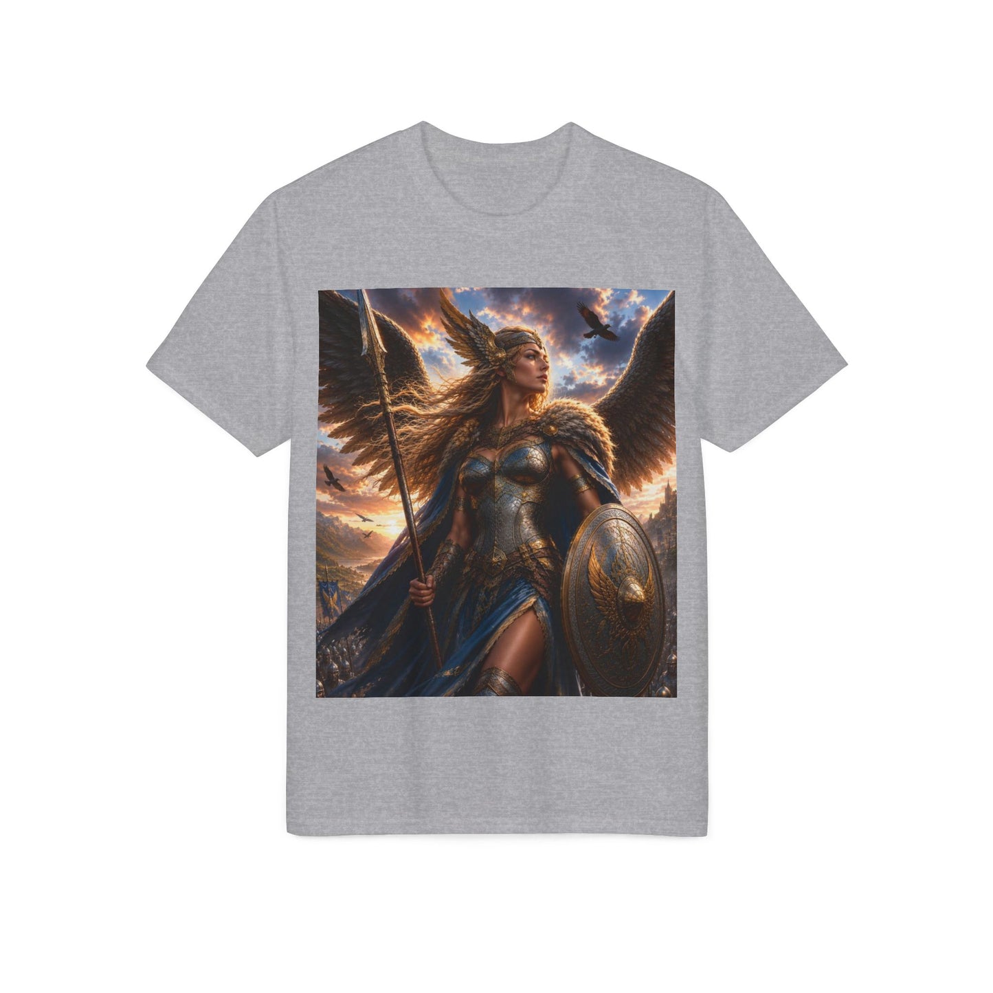 Valkyrie Warrior T-Shirt — Norse Shieldmaiden Fantasy Graphic Tee