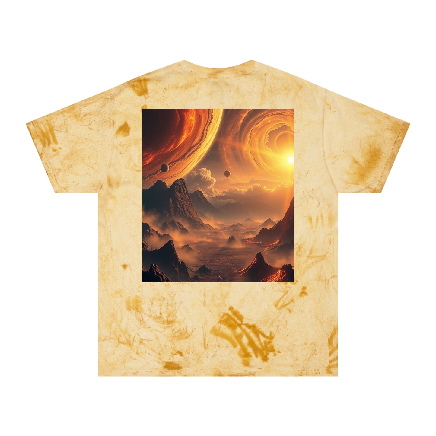 Solar Stormscape Tee — Sci‑Fi Planet Landscape Graphic T-Shirt