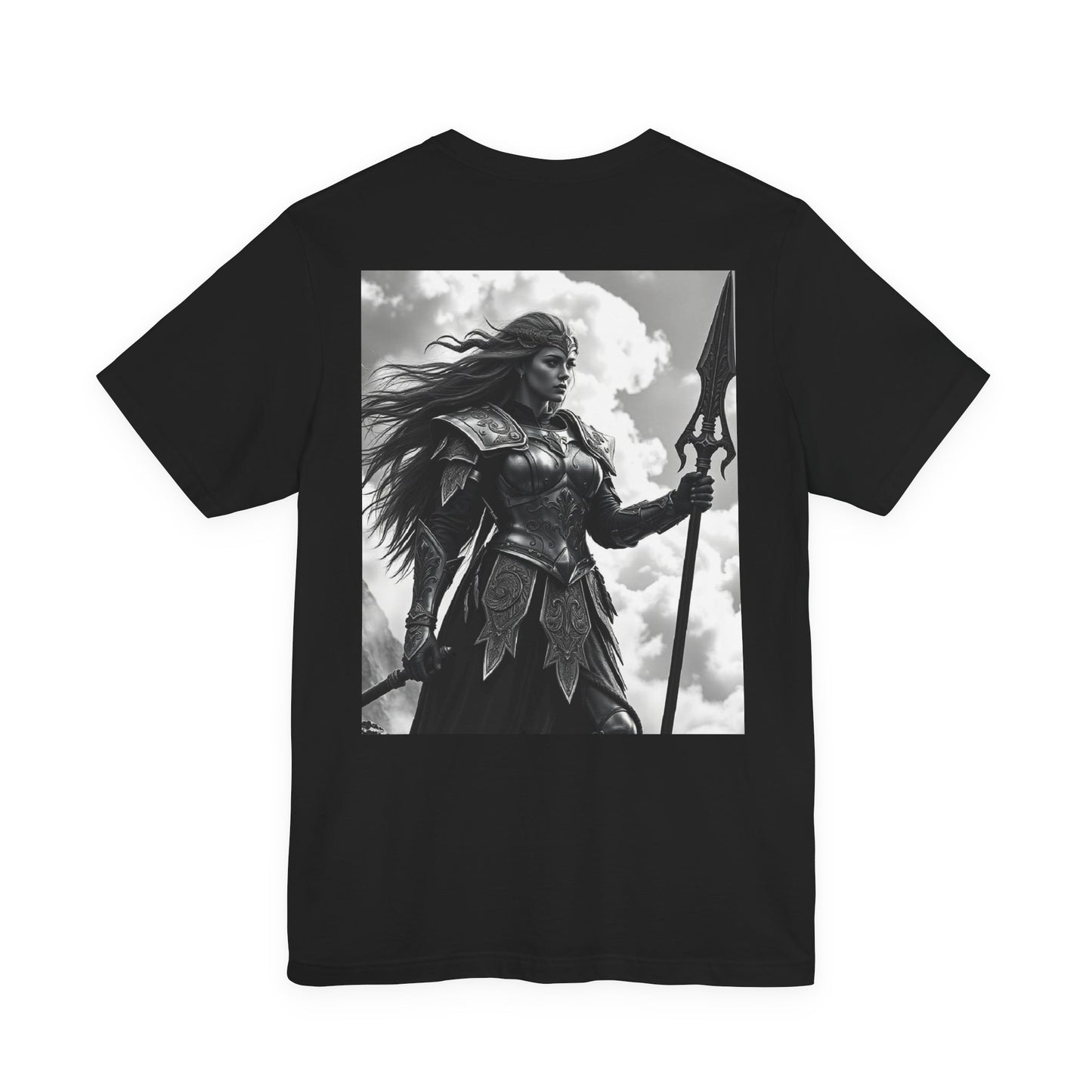 Valkyrie Warrior T-Shirt – Mythic Female Armor Art Tee