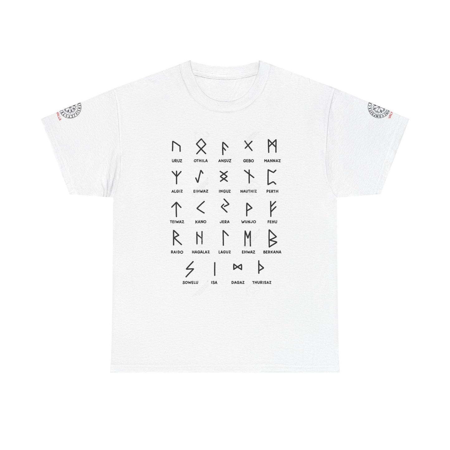 Runes Alphabet T‑Shirt — Viking / Norse Rune Chart Tee