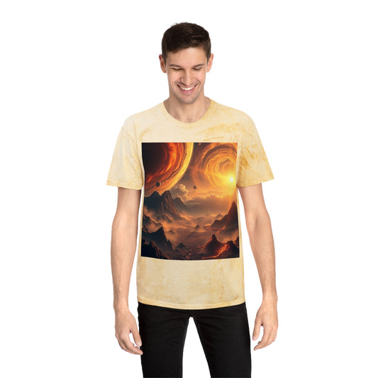 Solar Stormscape Tee — Sci‑Fi Planet Landscape Graphic T-Shirt