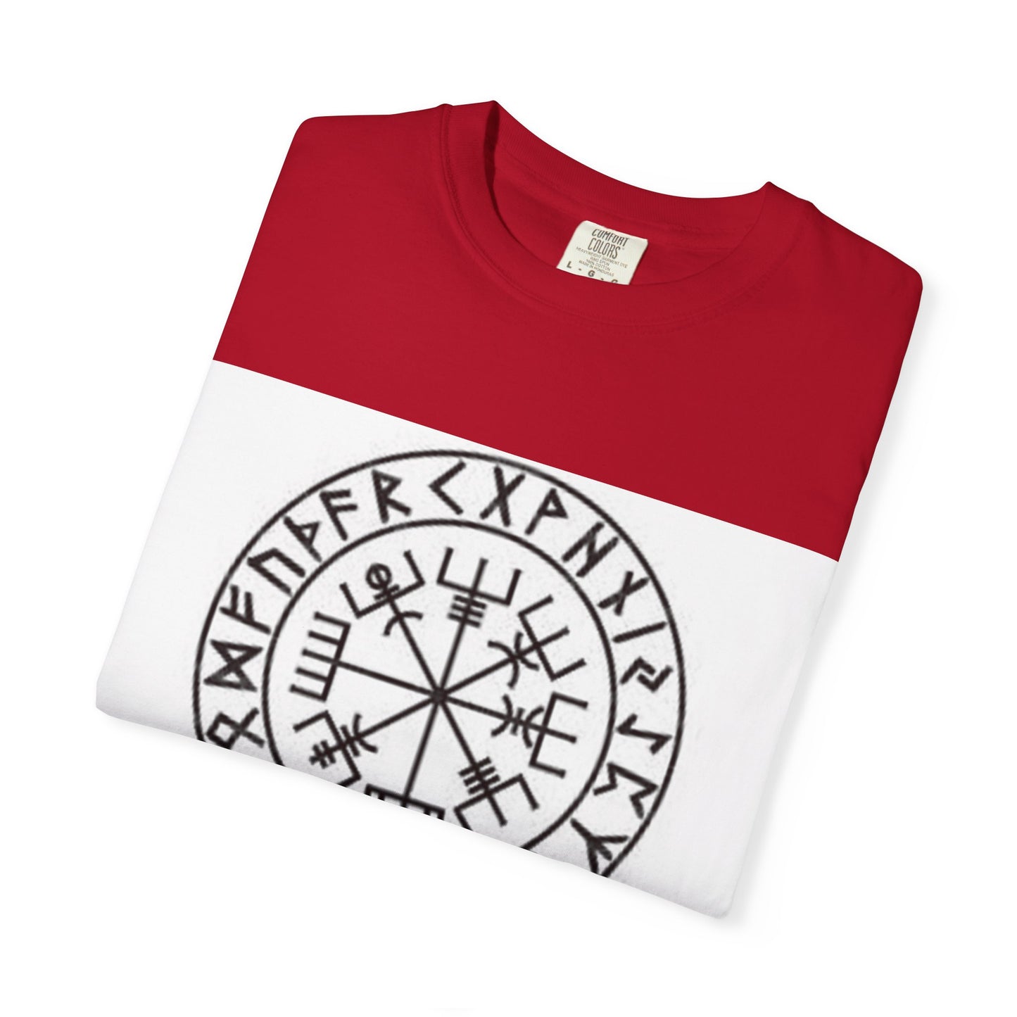 Valhalla Rune Compass T-Shirt — Viking Vegvísir Design