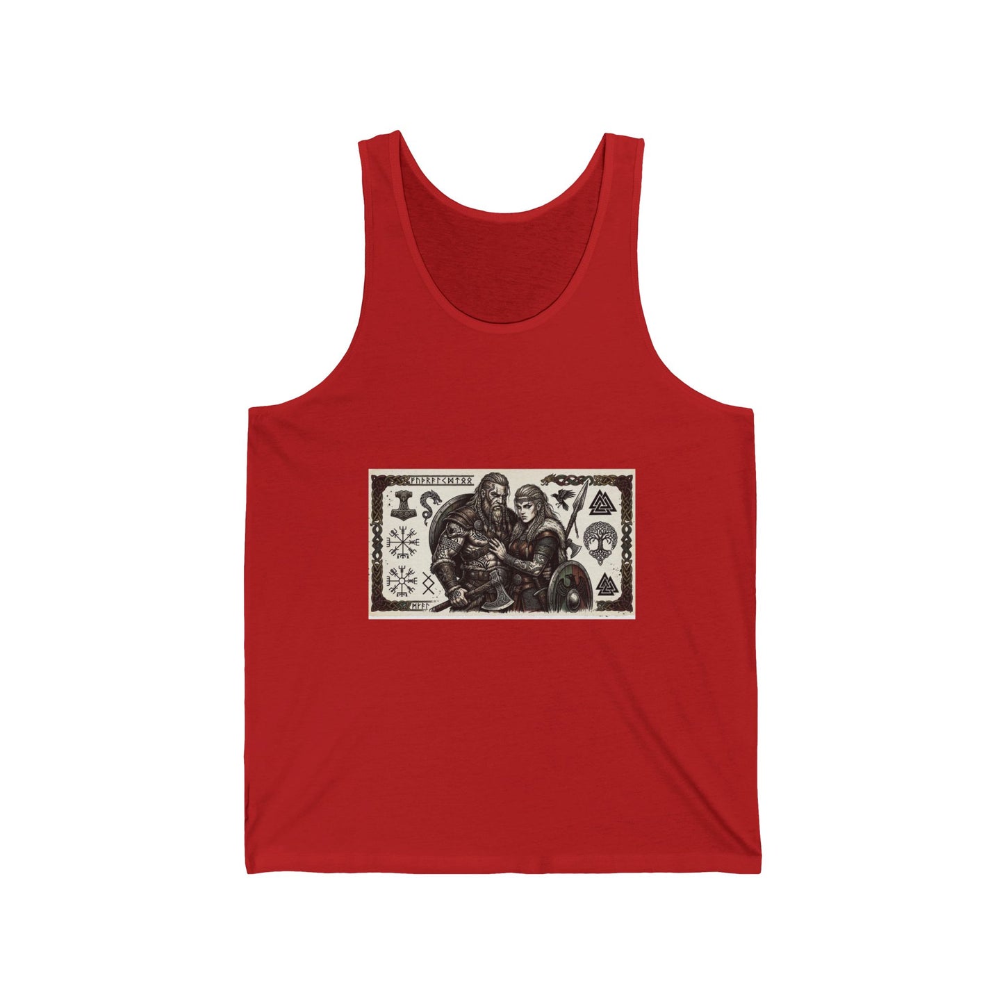 Viking Shieldmates Tank Top — Norse Warrior Illustration Tank
