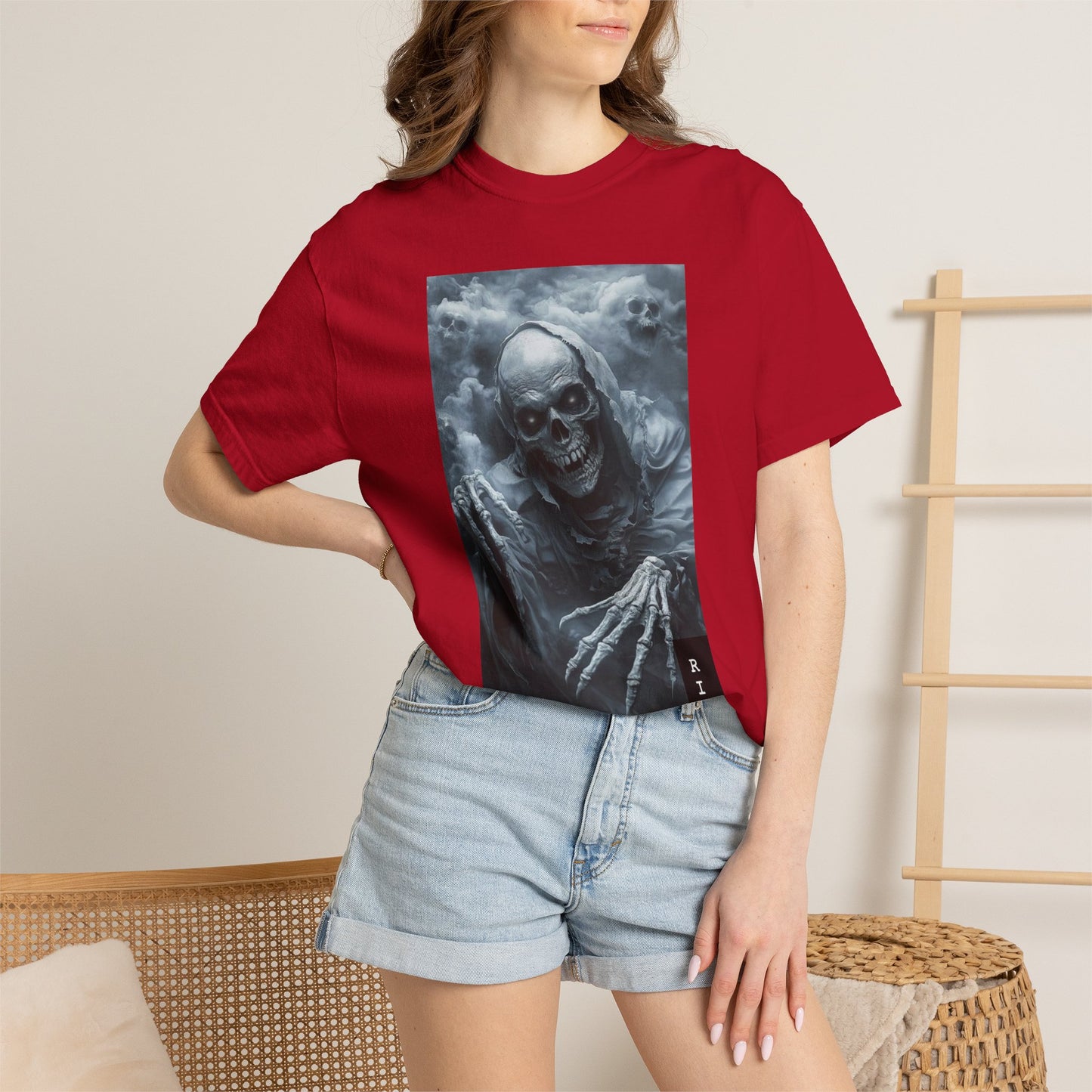 Grim Reaper Skull T-Shirt — RIP Horror Graphic Tee