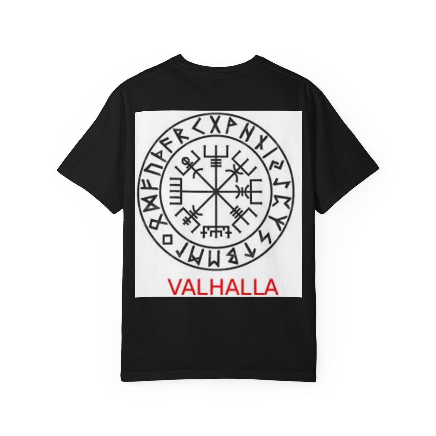 Valhalla Rune Compass T-Shirt — Viking Vegvísir Design