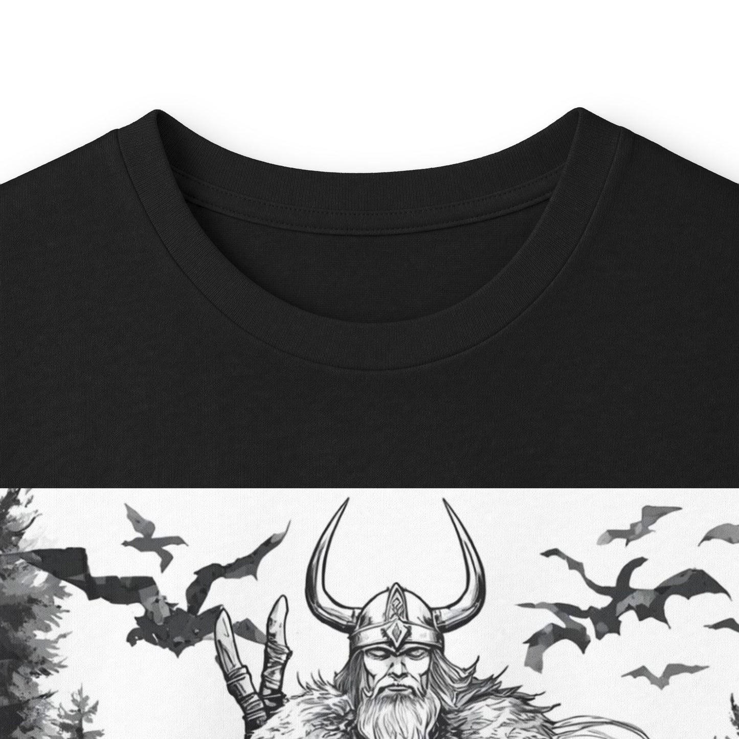 Viking Warrior Long Sleeve Tee — Valkyrie & Wolf Norse Design