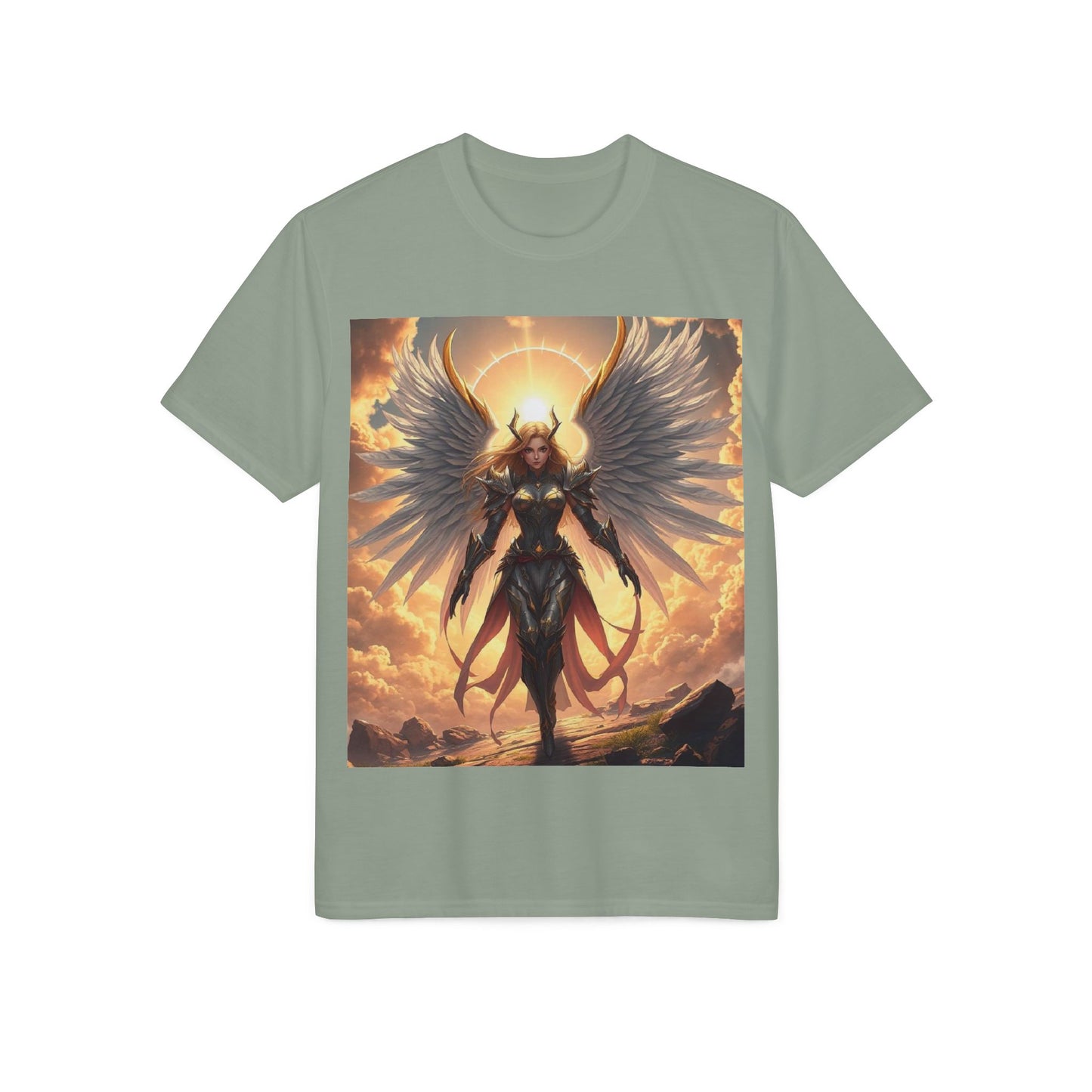 Angel Warrior T-Shirt — Radiant Valkyrie Fantasy Tee
