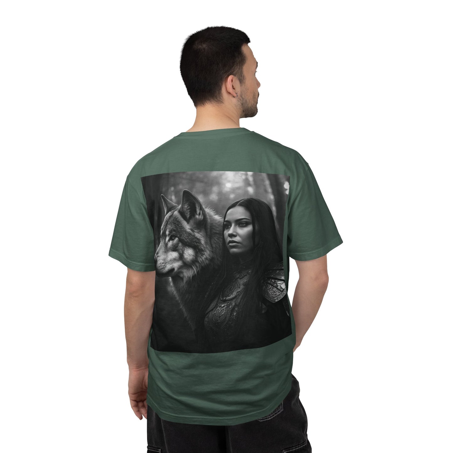Wolf Warrior T-Shirt — Mystical Forest Warrior Graphic Tee