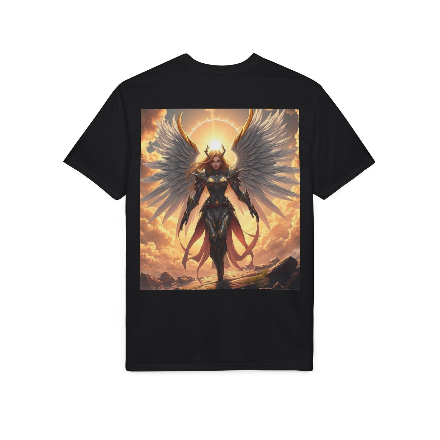 Angel Warrior T-Shirt — Radiant Valkyrie Fantasy Tee