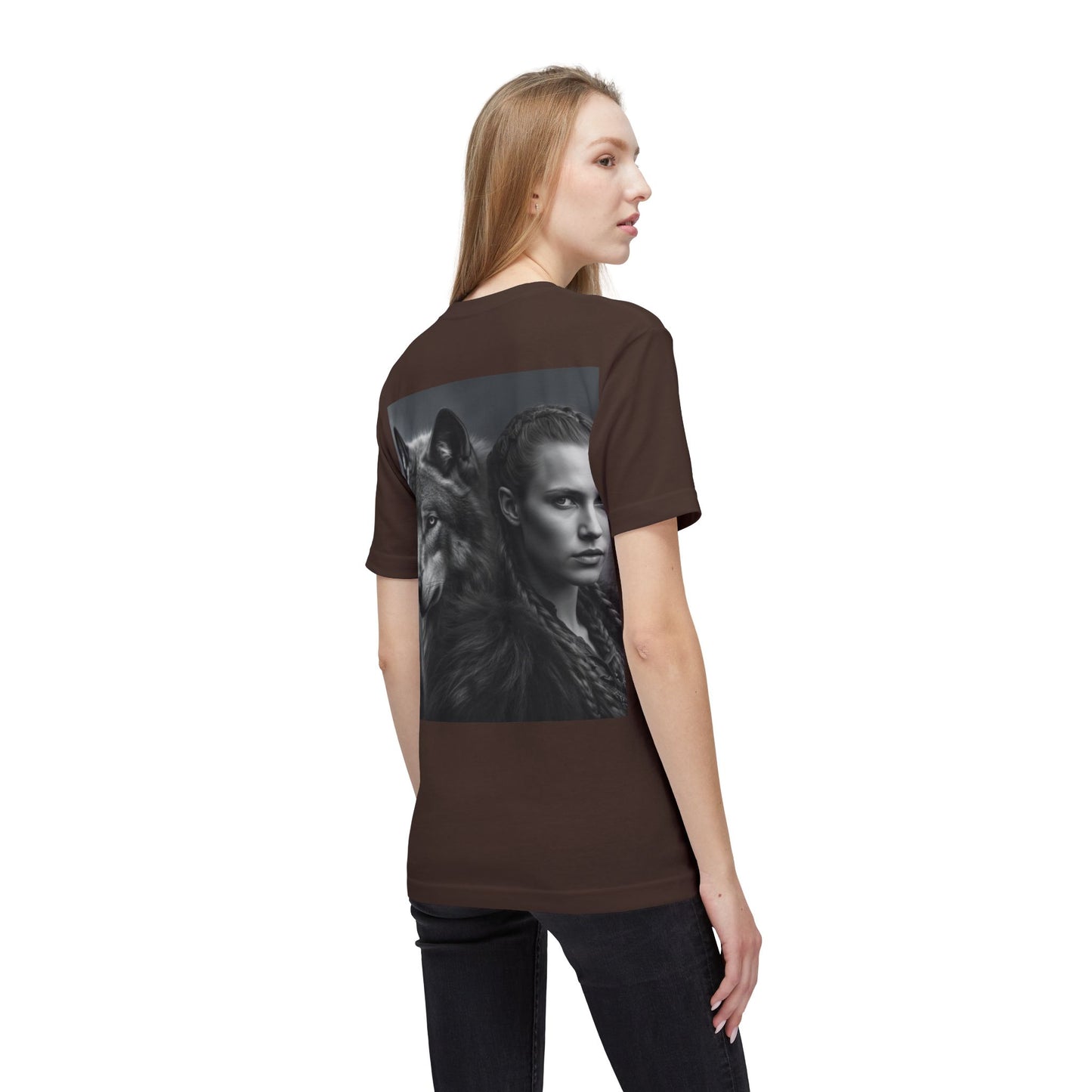 Wolf Spirit T-Shirt — Woman & Wolf Portrait Graphic Tee
