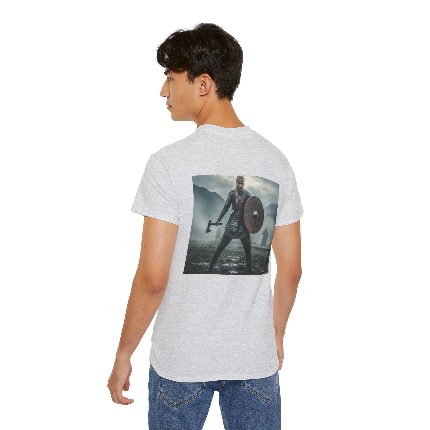Viking Warrior T‑Shirt — Shield & Axe Norse Battle Graphic Tee