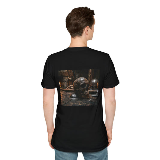 Skull & Relics Graphic T-Shirt — Gothic Vintage Curio Tee